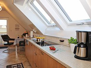 Die Ferienwohnung Schwalbennest im Dachgeschoss